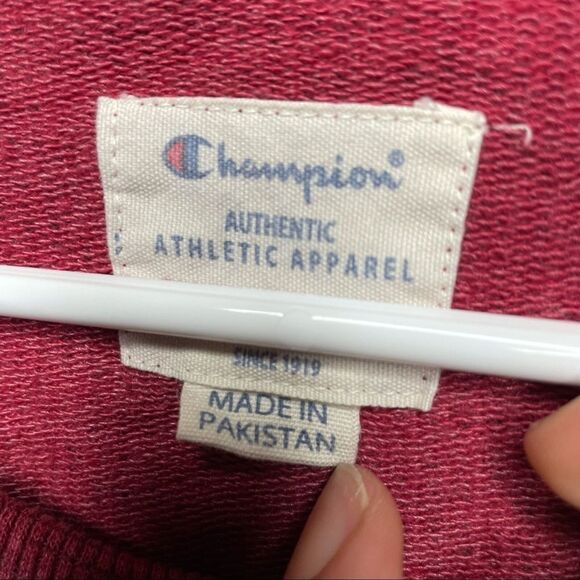 Champion Athletic Apparel Pullover Long Sleeve Sweater Cotton Red Women Size 2XL - Picture 5 of 7